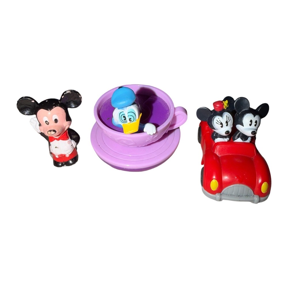 Disney Mickey Minnie Donald Duck McDonalds Happy Meal Toy Lot Vintage Figures